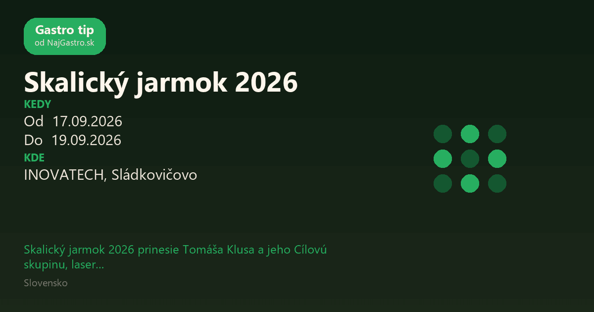 Skalický jarmok 2026