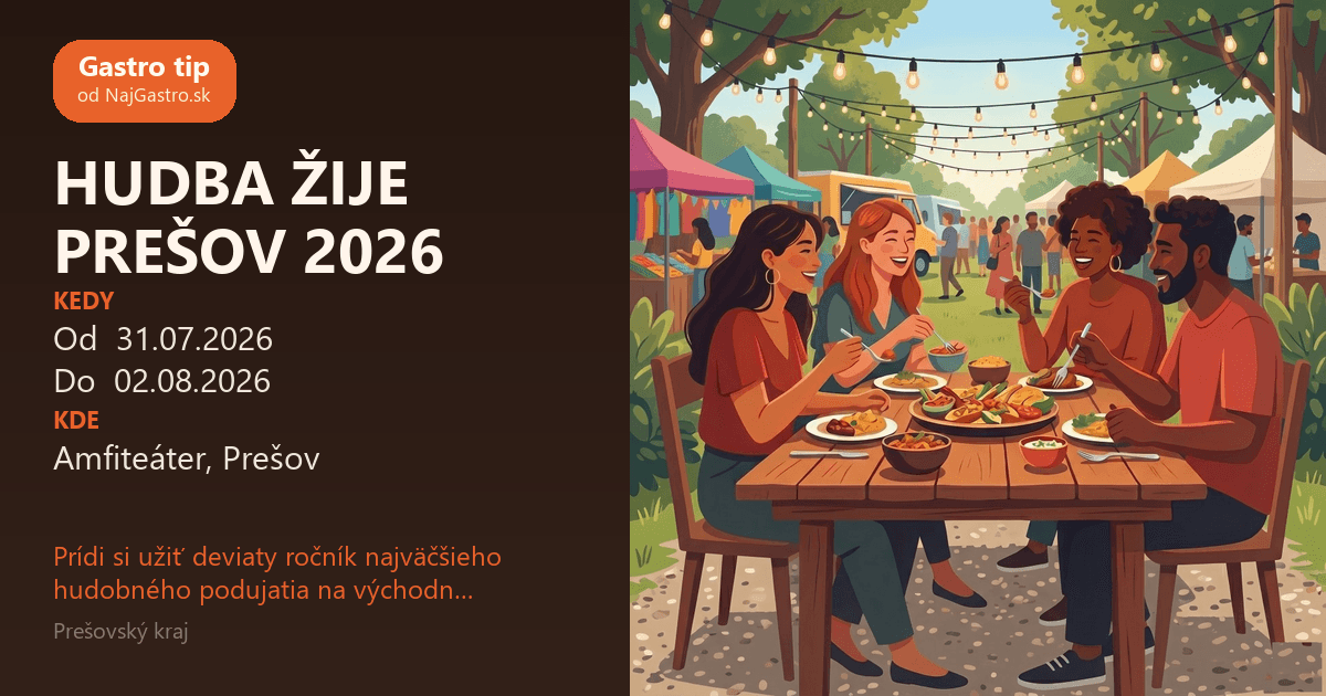 Hudba Žije Prešov 2026