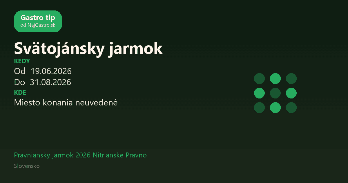 Svätojánsky jarmok
