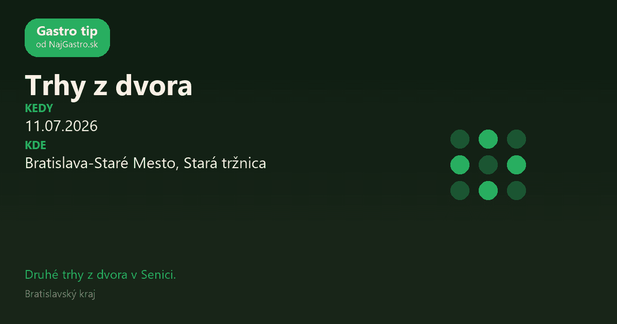Trhy z dvora